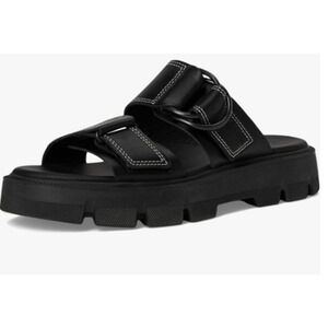 NEW SOREL Rein CB Slide Sandal, Black, Women's Size 10